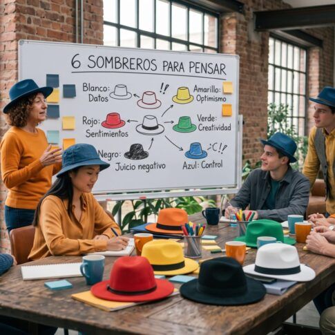 Creatividad La dinámica de los 6 sombreros para pensar